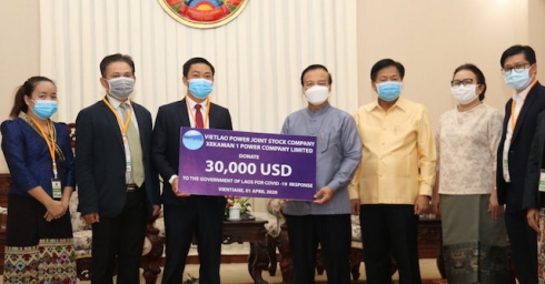 XEKAMAN 1 POWER COMPANY LIMITED CASH SUPPORTS LAO PDR IN FIGHTING AGAISNT COVID-19 PANDEMIC