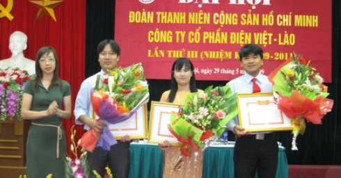  Đại hội đoàn TNCS HỒ CHÍ MINH Công ty cổ phần điện Việt Lào Lần thứ III, nhiệm kỳ 2009 - 2011